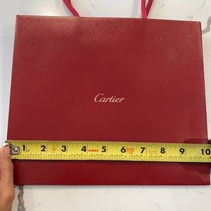 Authentic Cartier Gift Shopping Bag